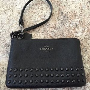 Studded Coach Wallet Wristlet